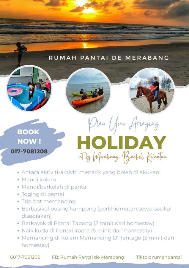 Rumah Pantai De Merabang Bachok Exterior photo